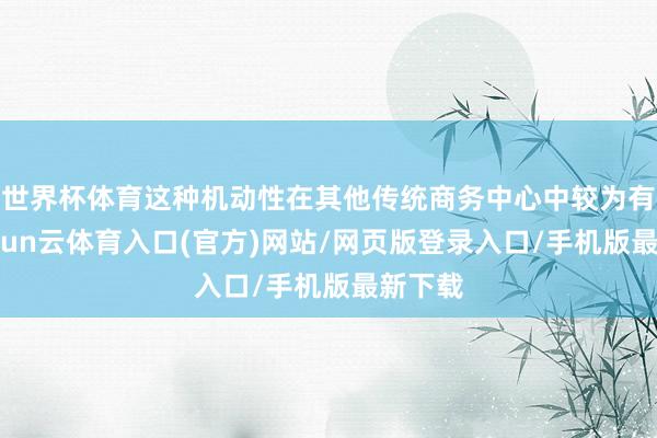 世界杯体育这种机动性在其他传统商务中心中较为有数-开yun云体育入口(官方)网站/网页版登录入口/手机版最新下载